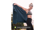 Полотенце спортивное охлаждающее Urbanfit, 70х140, микрофибра, темно-синий