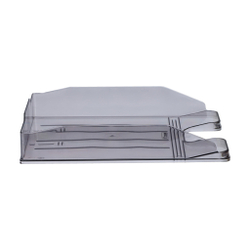 Лоток для бумаг горизонтальный СТАММ Эксперт тонированный серый (ЛТГ-30569)