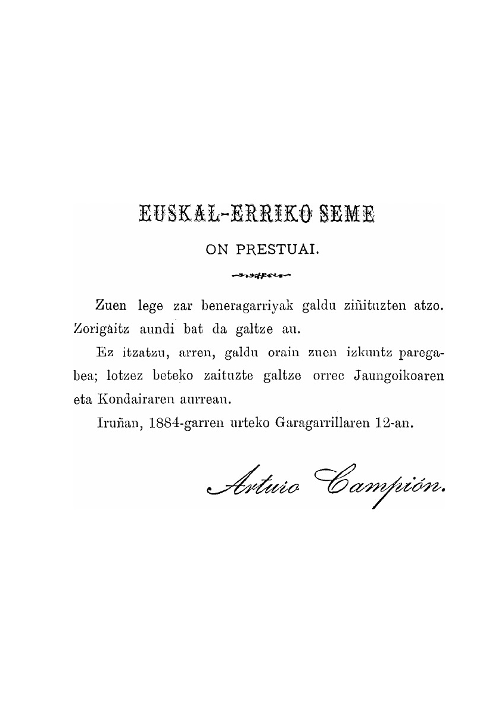 Gramática De Los Cuatro Dialectos Literarios De La Lengua Euskara | Arturo Campión