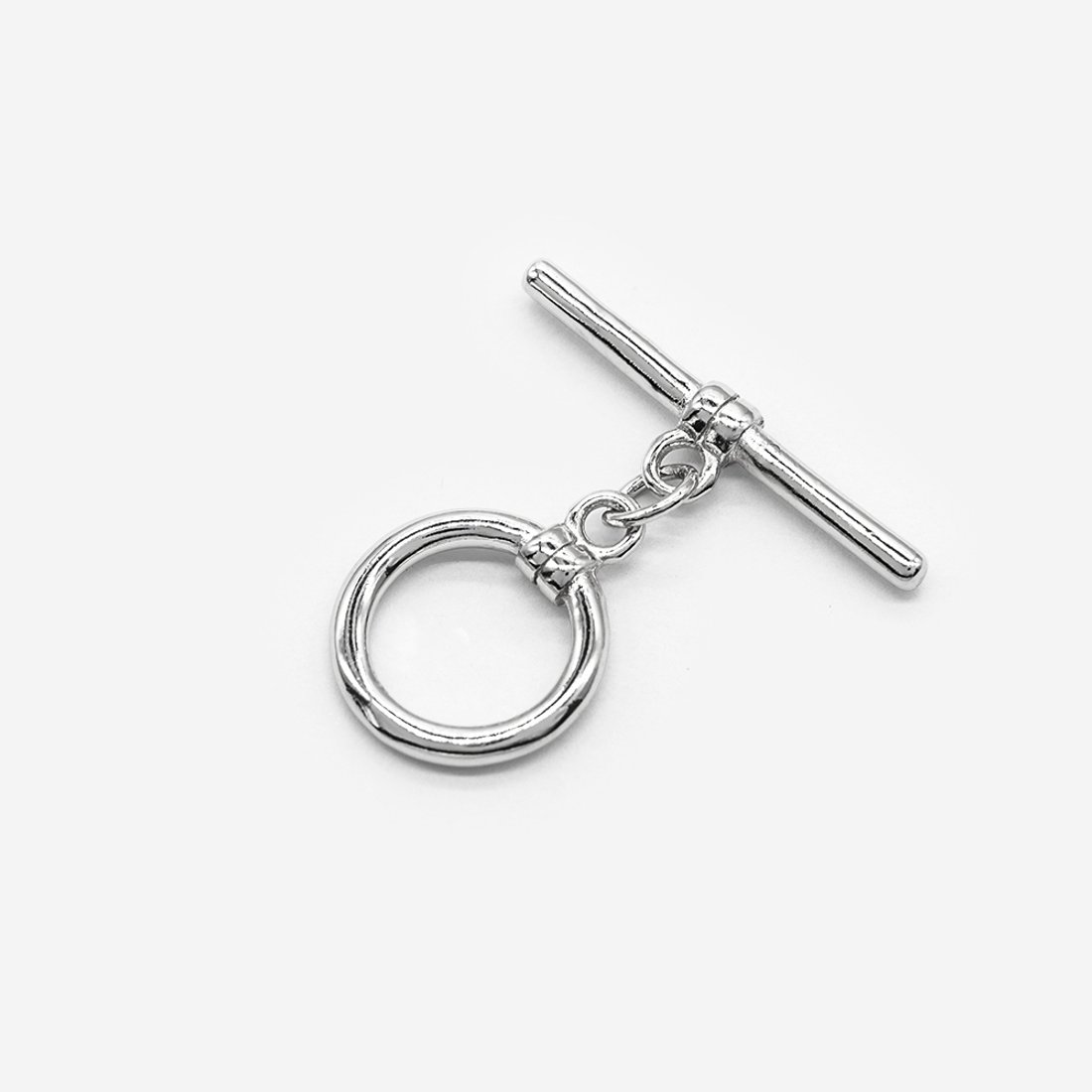 Замок тогл "Классика", диаметр кольца 14мм, родирование