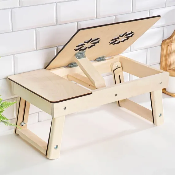 Столик для ноутбука складной "Цветок", 50×30×21см