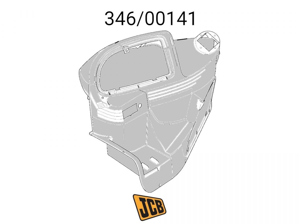 Корпус панели управления JCB 346/00141