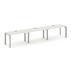 Style Project Рабочая станция односторонняя SN-59P.ORS-042 Дуб Наварра/Металл Серый/Серебро Заглушка