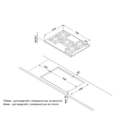 Варочная поверхность Korting HG 961 CTB