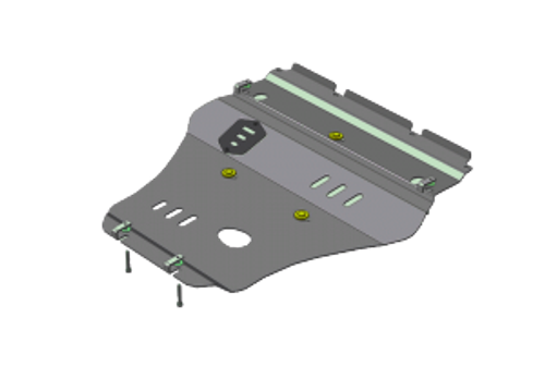 Усиленная защита Motodor картера двигателя. 5 мм, алюминий. для Lexus GS 300 2005-2008 арт.35009