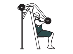 Shoulder press тренажер для верхнего жима