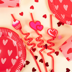 Трубочки для коктейлей пластиковые «Сладкая любовь», 4 шт