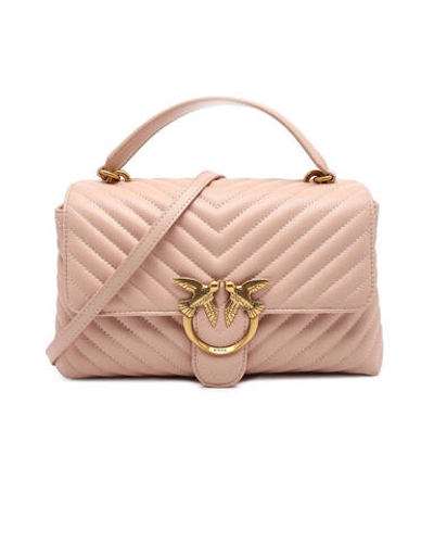 кожаная сумка через плечо love lady puff classic Pinko - пудро-розовый(100043 A0GK)