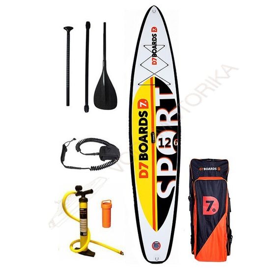 Надувная доска для SUP серфинга D7 Boards Sport 12.6
