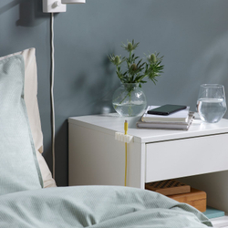 IKEA KALKSTUFF  (ИКЕА КАЛКСТУФФ)  -  Кабельный зажим, 3 штуки, белый