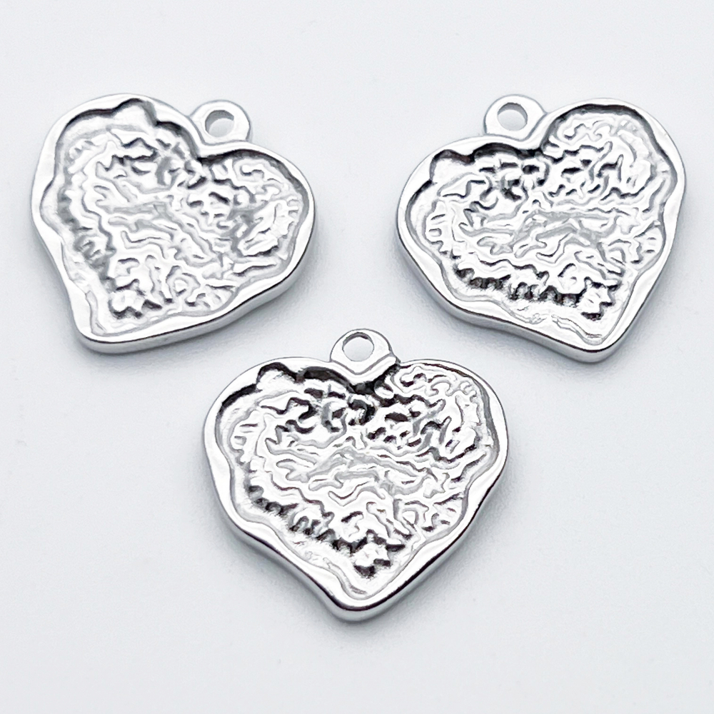 Подвеска Сердце, сталь, размер 18*18 мм, цена за 1 шт