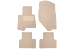 Коврики в салон для INFINITI FX 2008-2012, 2011-2013, кроссовер, 4 шт. (текстиль, бежевые) KLEVER04761122112KH