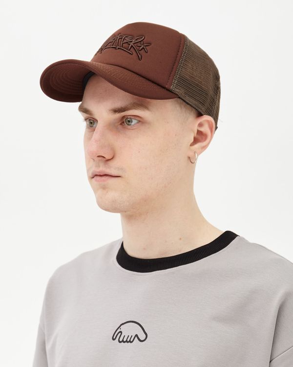 Кепка Trucker коричневая - фото 3