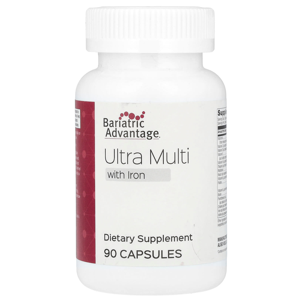 Bariatric Advantage, Ultra Multi с железом, 90 капсул