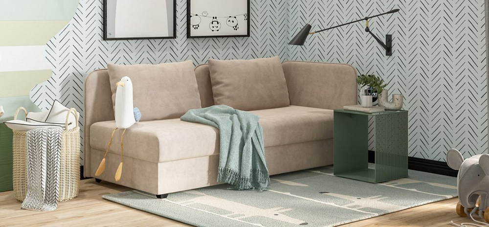 Тахта Ирис Велюр Монолит латте