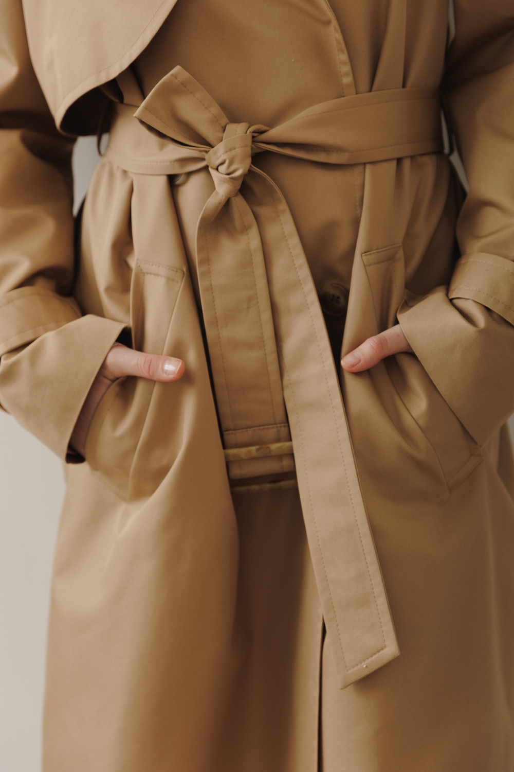 Тренч двубортный