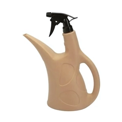 Лейка 1,5 л с опрыскивателем пульверизатором (бежевый темный цвет)