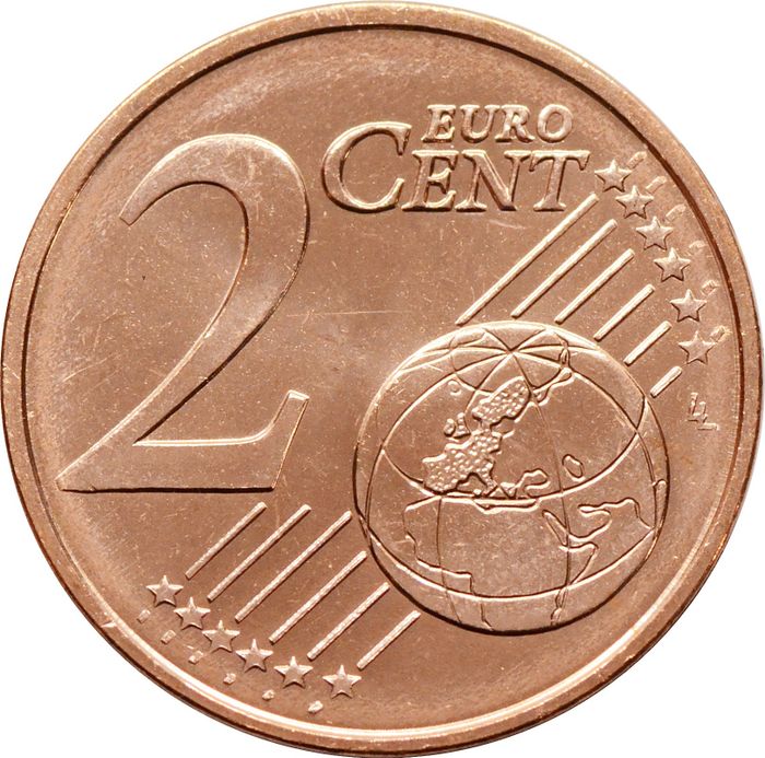 2 евроцента 2012 Кипр (2 euro cent)