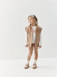 Жилет из футера "Молочный ирис" утепленный