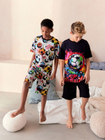 Пижама для мальчика Next Q66-495, 2 шт., Черный, Белый