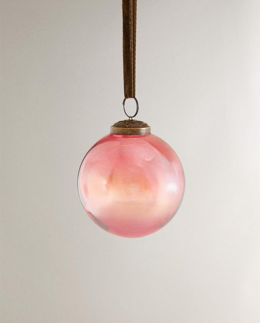 ZARA HOME УКРАШЕНИЯ ДЛЯ РОЖДЕСТВЕНСКОЙ ЁЛКИ В ФОРМЕ ПРОЗРАЧНОГО ШАРА, КРАСНЫЙ