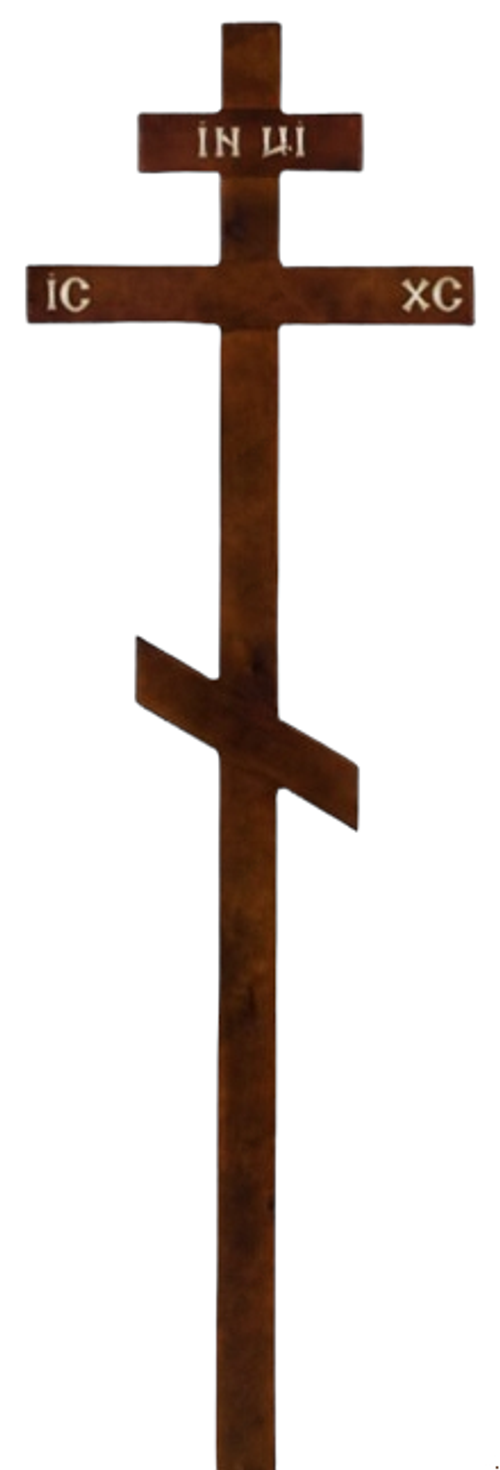 Сосновый крест на могилу "Простой"