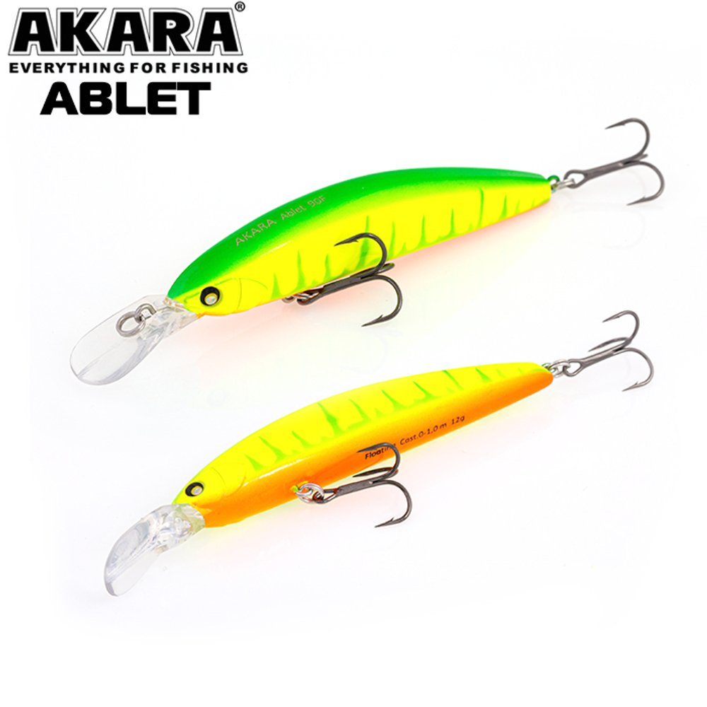 Воблер Akara Ablet 90F 12гр. (3/7 oz 3,5 in) A178