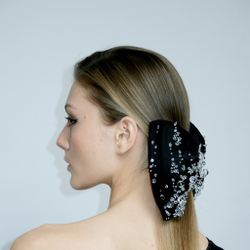 Бант классический с прозрачным декором