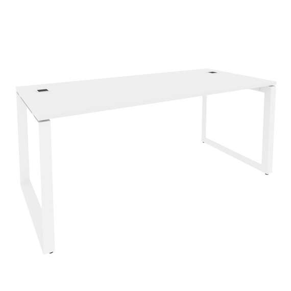 Onix Direct Стол рабочий руководителя на О-образном м/к O.MO-SRR-5.8 Белый Бриллиант/Металл Белый 17