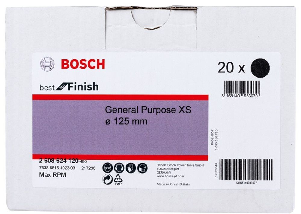 Шлифкруги 125 мм BOSCH Нетканые mm,GenPurp