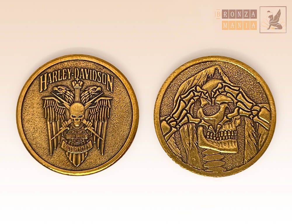 монета Твой мото Harley Davidson - Сердечко