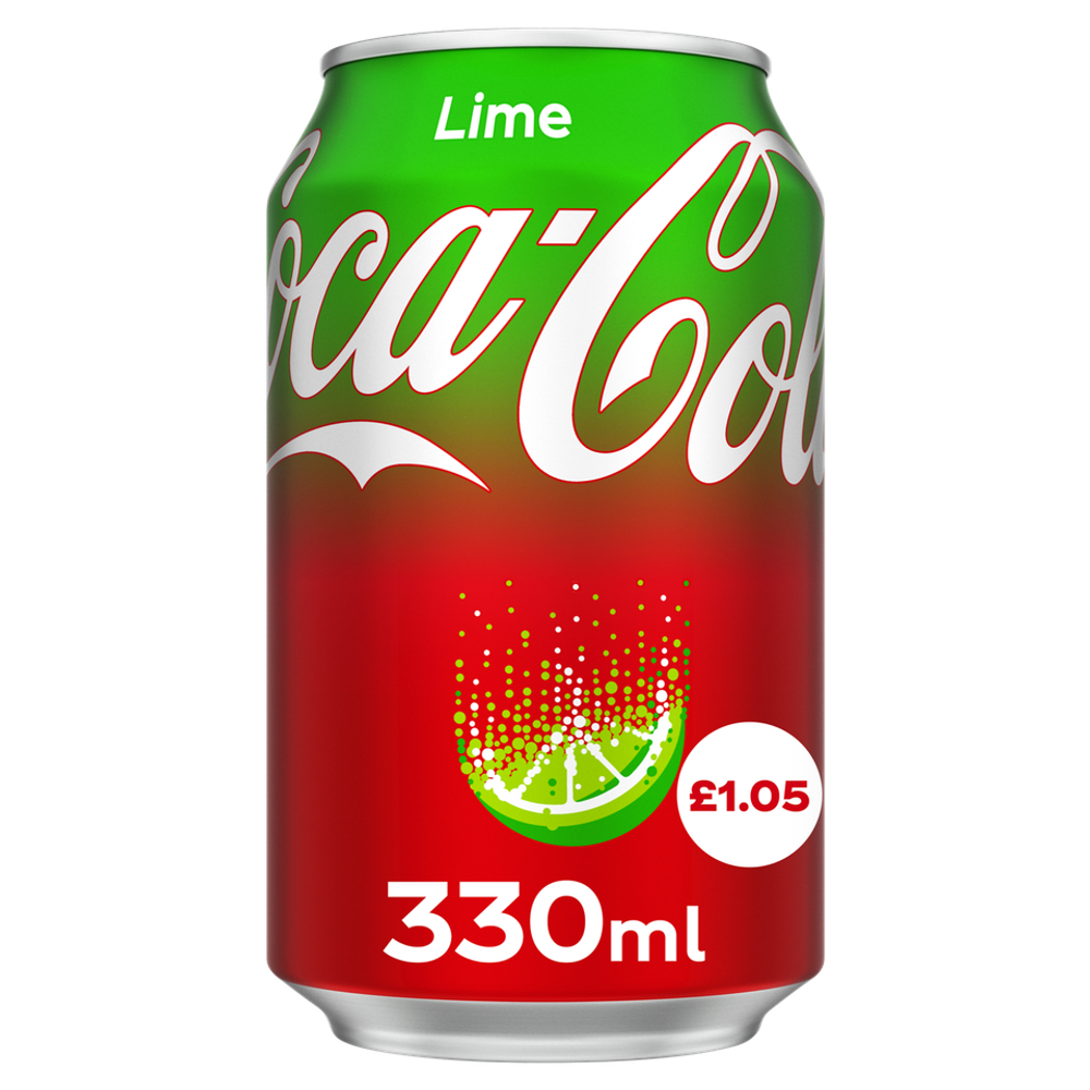 Напиток Coca Cola Lime, б/а с/г, 330 мл, 24шт Англия
