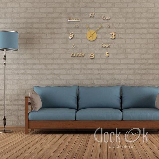 Настенные 3D часы Rainbow