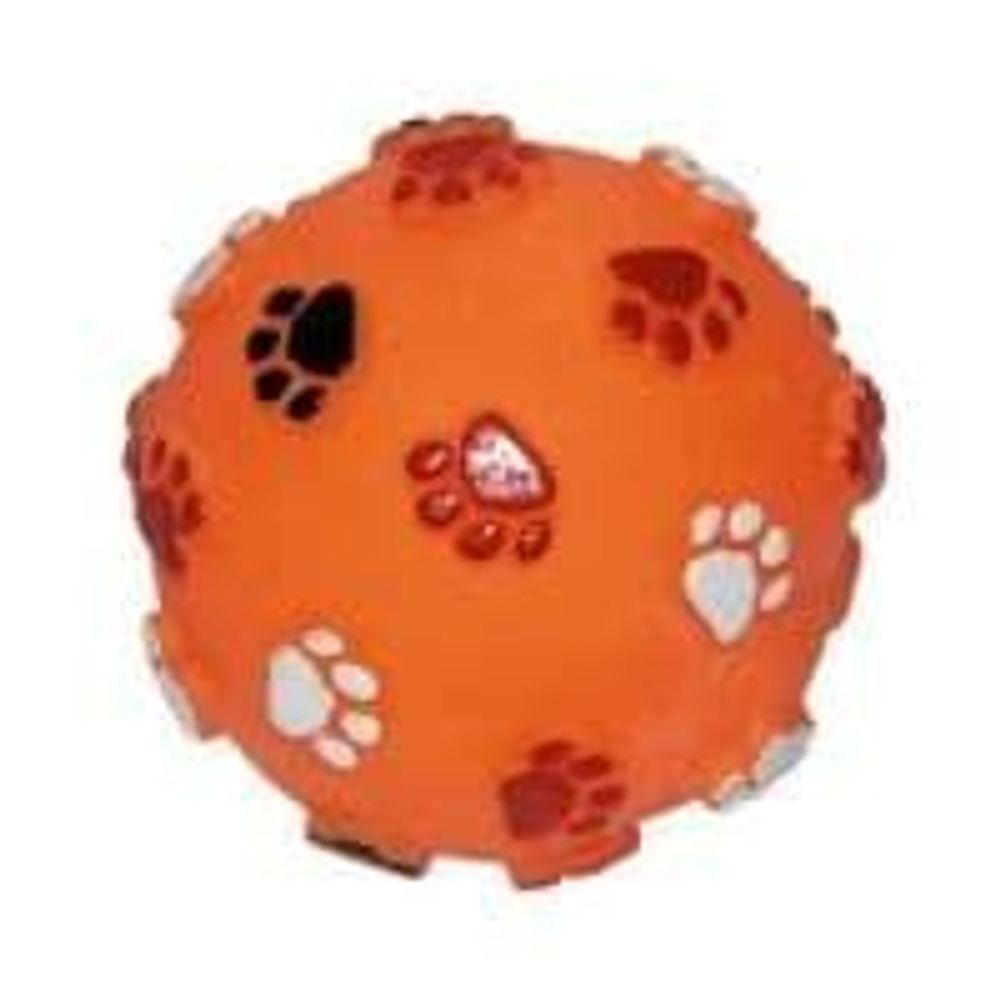 ИГРУШКА ВИНИЛОВАЯ "МЯЧ С ОТПЕЧАТКАМИ" 7.5см 1013 (Цена за 1 шт)