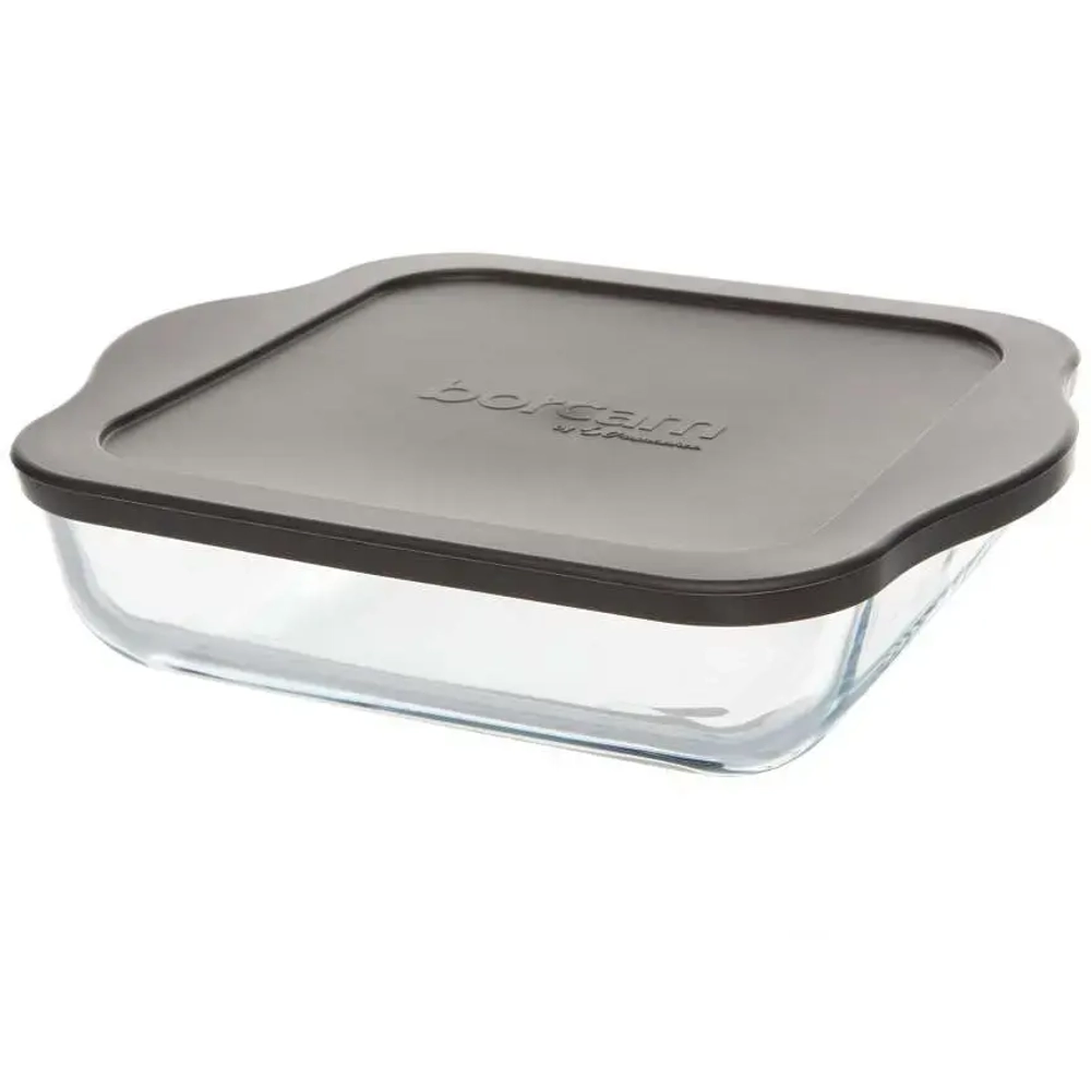 Форма для запекания с серой пл.крышкой 2000 мл (256*220*59,25 мм) (1205864)