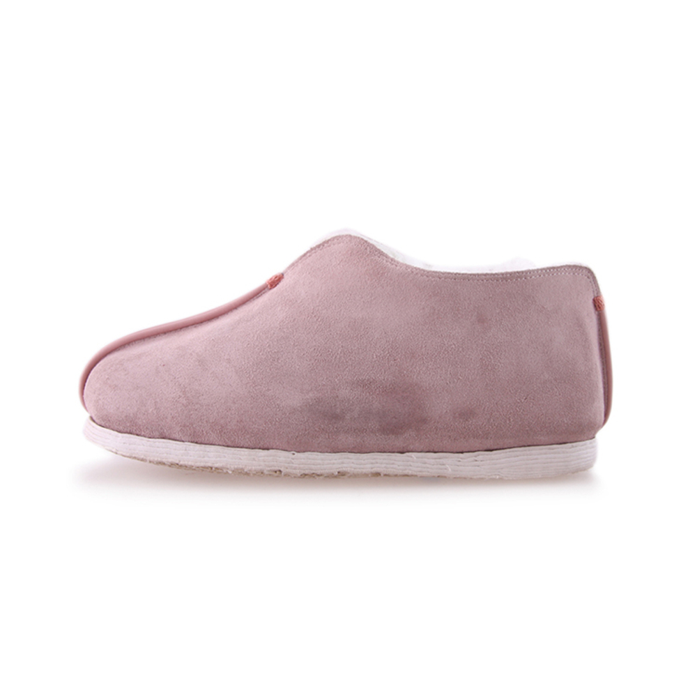 Neiliansheng Cow Suede Casual Shoes Women"s Pink