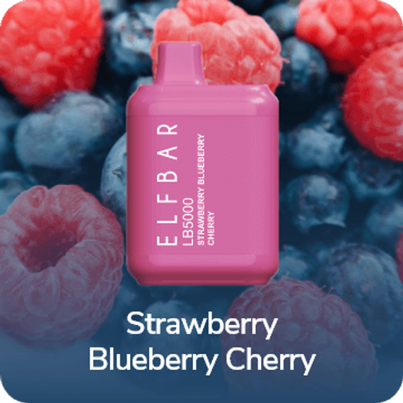 Elf Bar LB5000 - Strawberry Blueberry Cherry (5% nic)