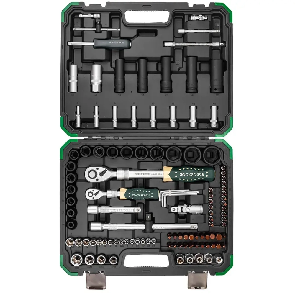 Набор инструментов 108+6пр. 1/4'', 1/2''(6гр.) RockFORCE RF-41082+6L