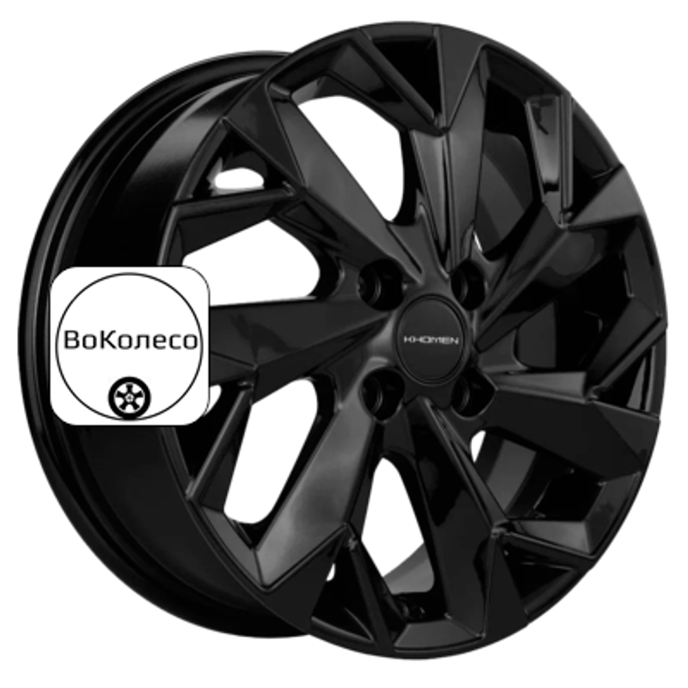 6x15/4x100 ET50 D60,1 KHW1508 (Vesta) Black Khomen Wheels
