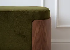 Банкетка Lagom 100 см (зеленый, орех)