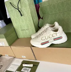 Мужские кроссовки GUCCI Rhyton, бежевый