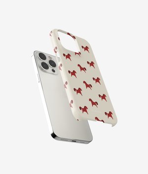 Чехол PONY (бордовый) для iPhone