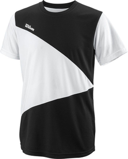 Футболка для мальчика теннисная Wilson Team II Triangle Crew B - black