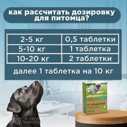 Таблетки для собак от гельминтов и лямблий со вкусом мяса Дронтал плюс , 2 таблетки в упаковке. Фебантел/Пирантел/Празиквантел