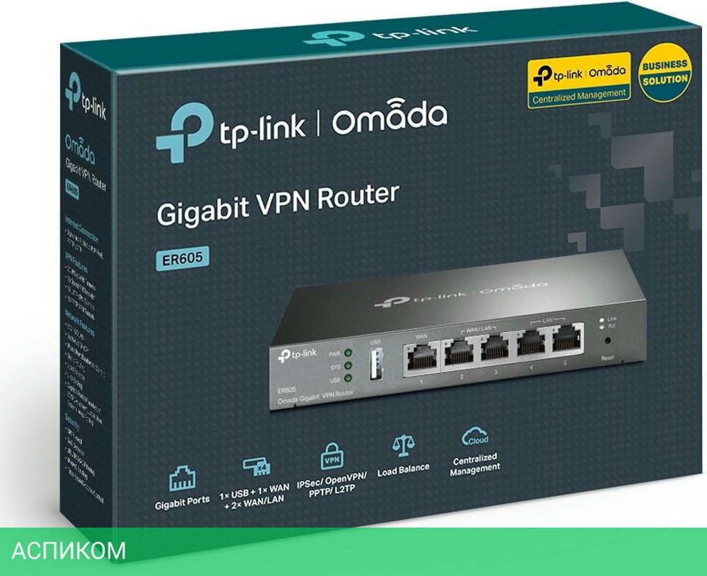 Маршрутизатор VPN маршрутизатор TP-Link ER605