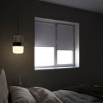 Штора рулонная Блэкаут Натали Белая Тёмная комплектация