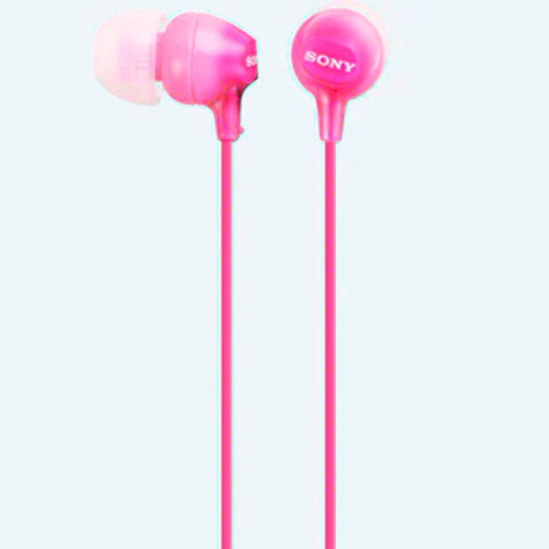 Наушники с Гарнитурой Sony MDR-EX15AP, розовый, вкладыши, кабель 1,2 м.