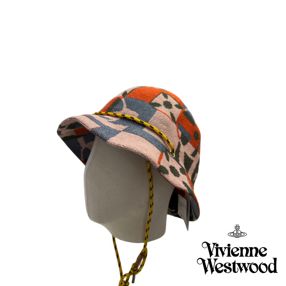 VIVIENNE WESTWOOD ПАНАМА РОЗОВАЯ С ПРИНТОМ