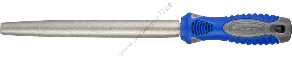 ЗУБР 200 мм, Р 400, Напильник алмазный полукруглый, ЭКСПЕРТ (33392-200-400)