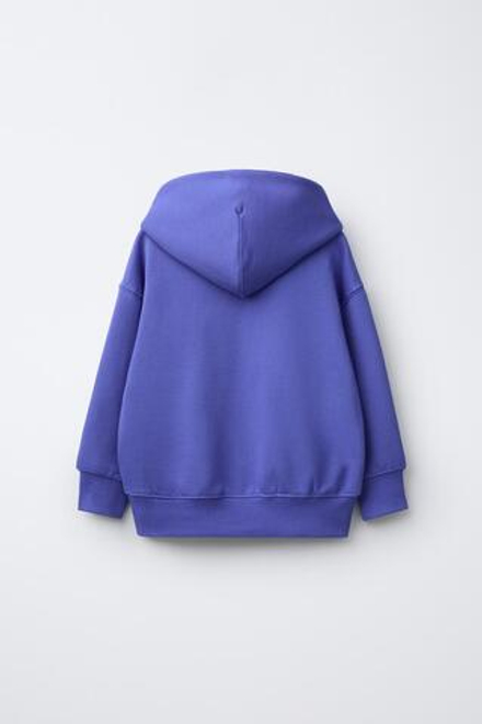 ZARA ХУДИ С НАДПИСЬЮ, ГОЛУБОЙ